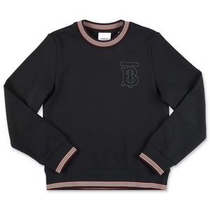 Burberry “Lester” Kids Unisex TB Logo Crewneck  Sweatshirt Size 3